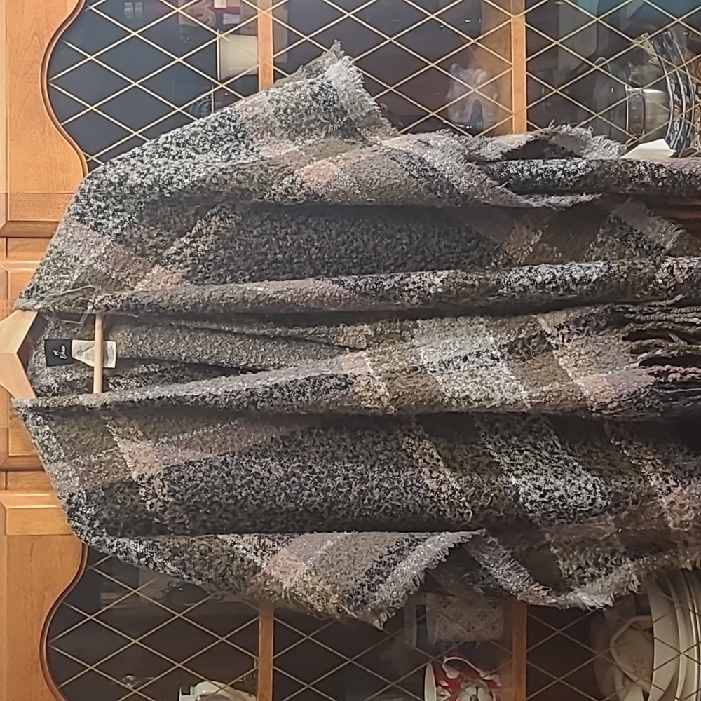 Plaid Poncho